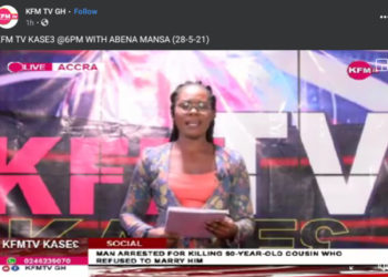 LIVE STREAMING: Watch KFM TV Kase3 Live This And Every Thursdays And Fridays With Abena Mansah At Exactly 6Pm.